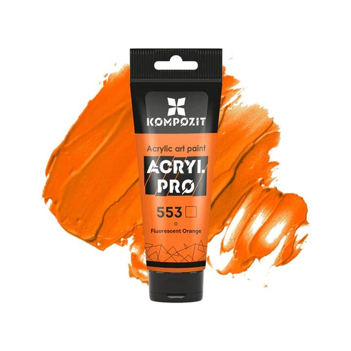 ACRYL PRO ART Composite fluoreszkáló akrilfesték 75 ml – 553 narancs