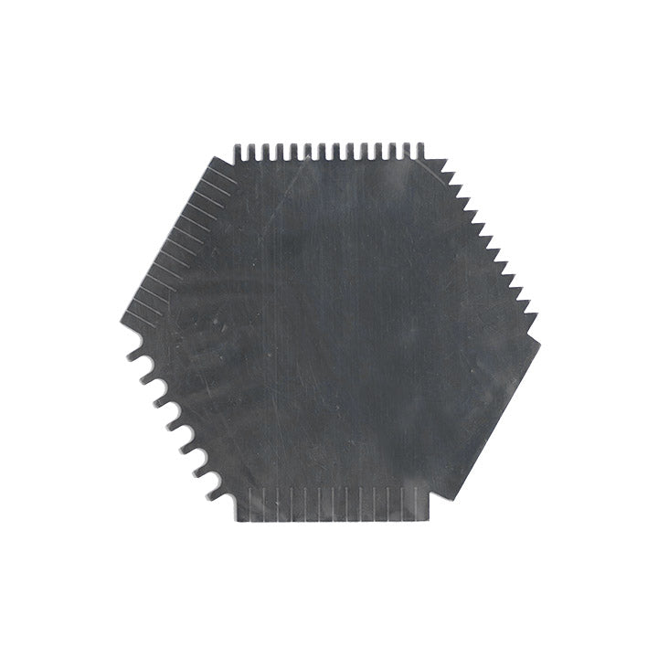 Fogazott acél spatulya 06 B