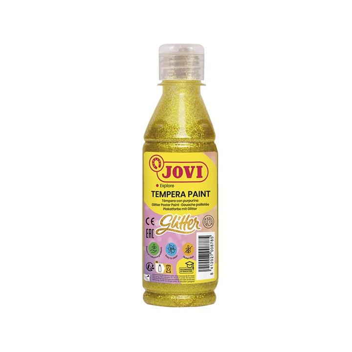 Folyékony csillámos temperafesték JOVI 250 ml - Sárga