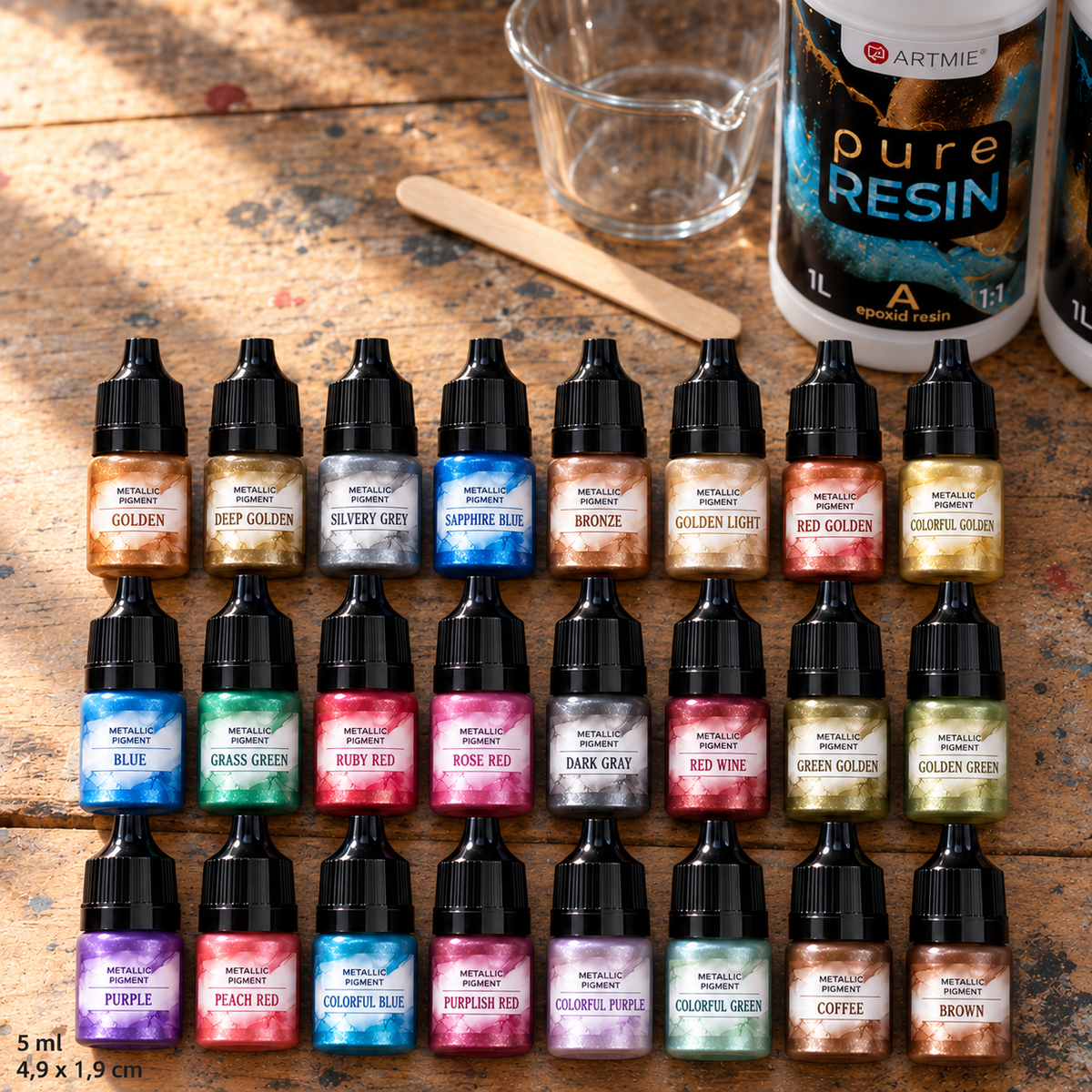 Folyékony metál pigment gyantához 5 ml