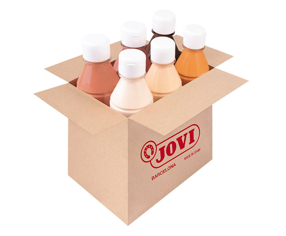 Folyékony tempera készlet JOVI Premium 6 x 250 ml bőrszínek