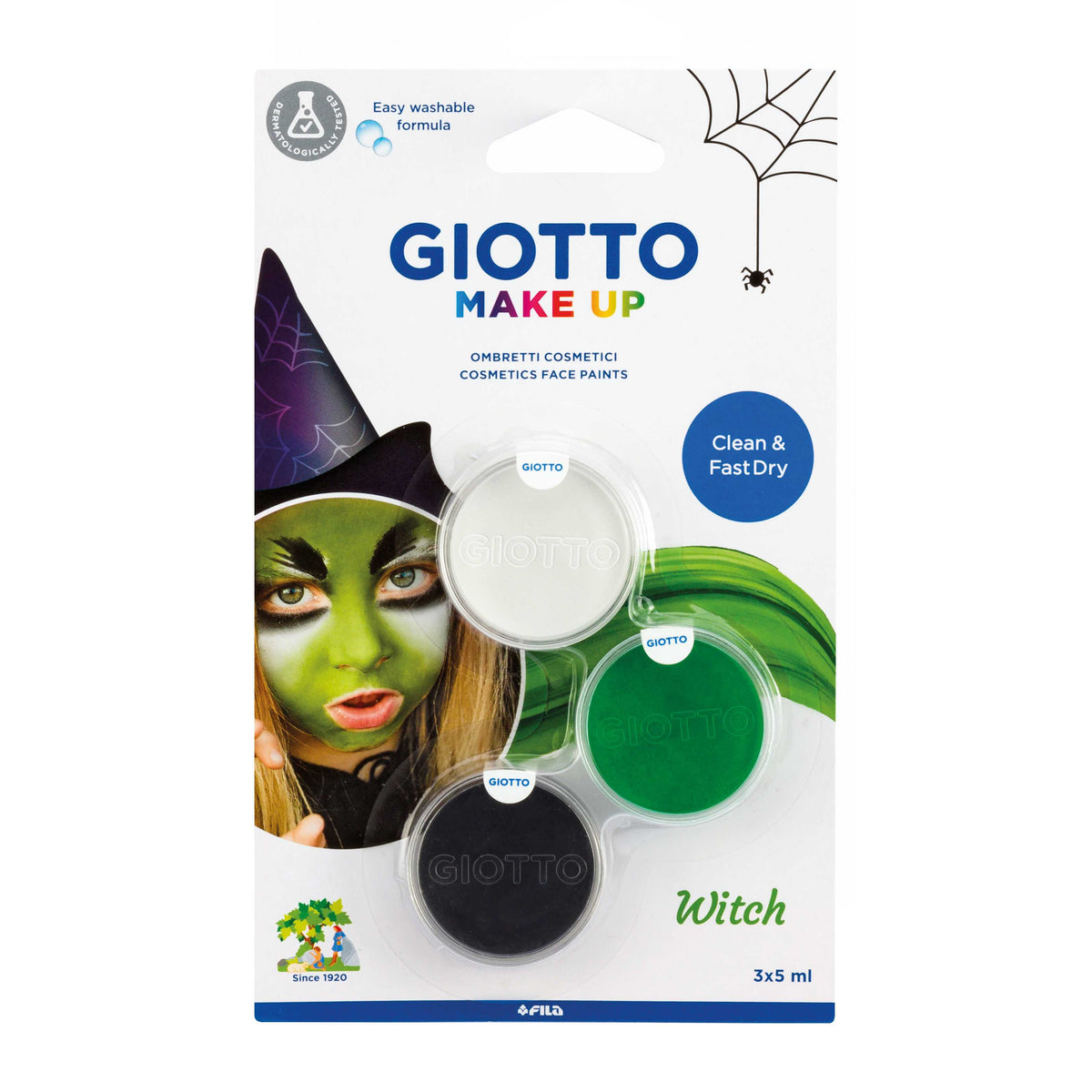 GIOTTO arcfesték készlet Boszorkány 3 x 5 ml