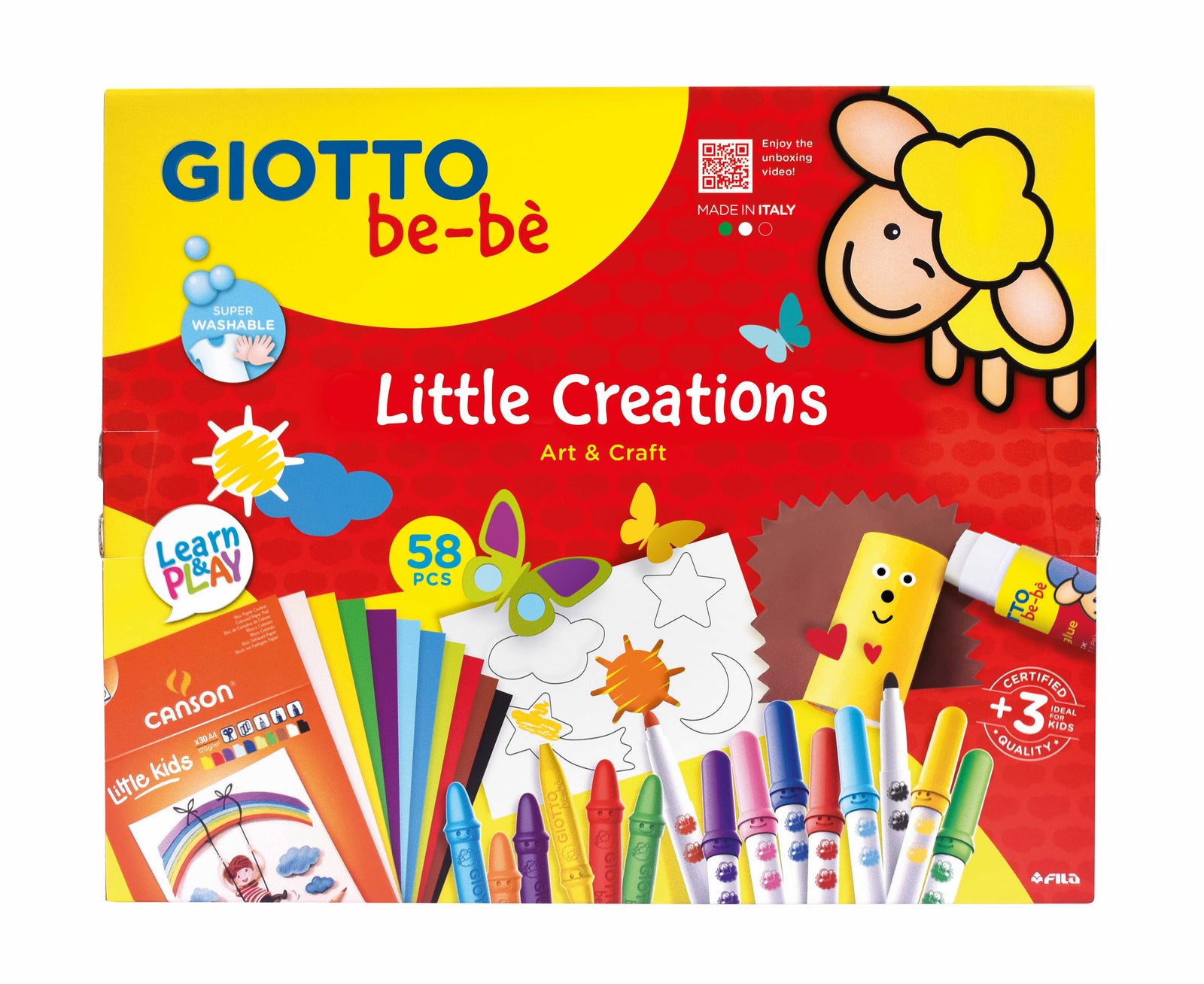 GIOTTO be-bè Little Creations kreatív alkotókészlet 58 db