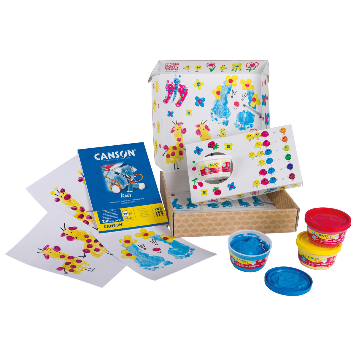GIOTTO be-bè My Little Feet kreatív készlet kéz- és láblenyomatokhoz – 5 db