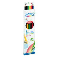GIOTTO Colors 3.0 hatlapú színes ceruza – 6 db