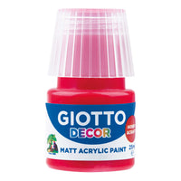 Giotto Decor matt akrilfesték 25 ml – skarlátvörös