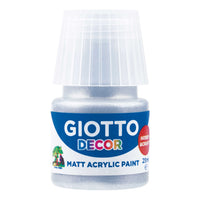 Giotto Decor matt akrilfesték 25 ml – ezüst