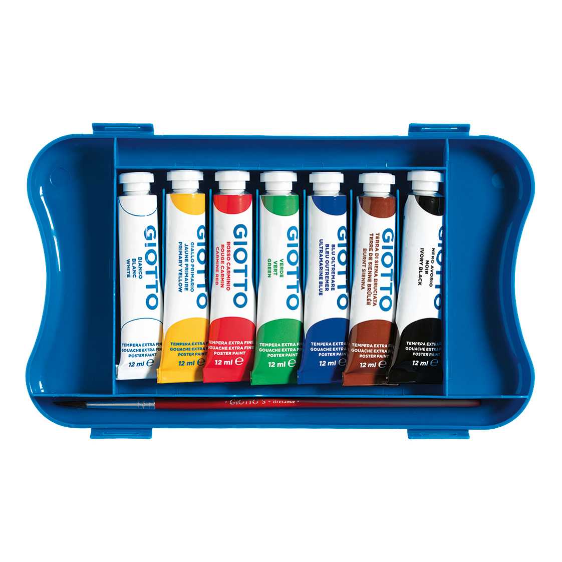 GIOTTO Extra Fine tubusos tempera készlet ecsettel