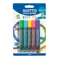 GIOTTO Glitter Glue csillámos ragasztó konfettivel 5 x 10 g