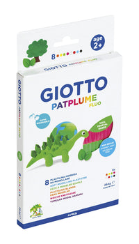 GIOTTO Patplume gyurma neon színek 8 x 33 g