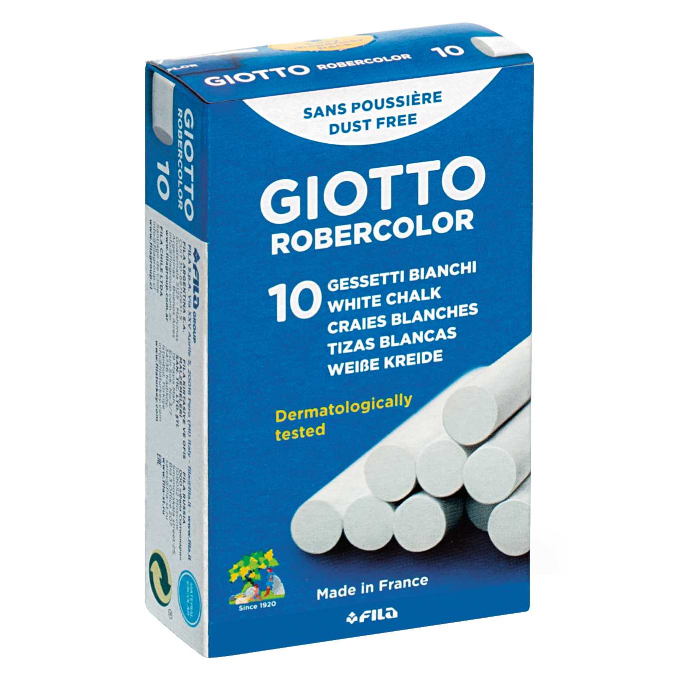 GIOTTO Robercolor fehér pormentes kréta 10 db