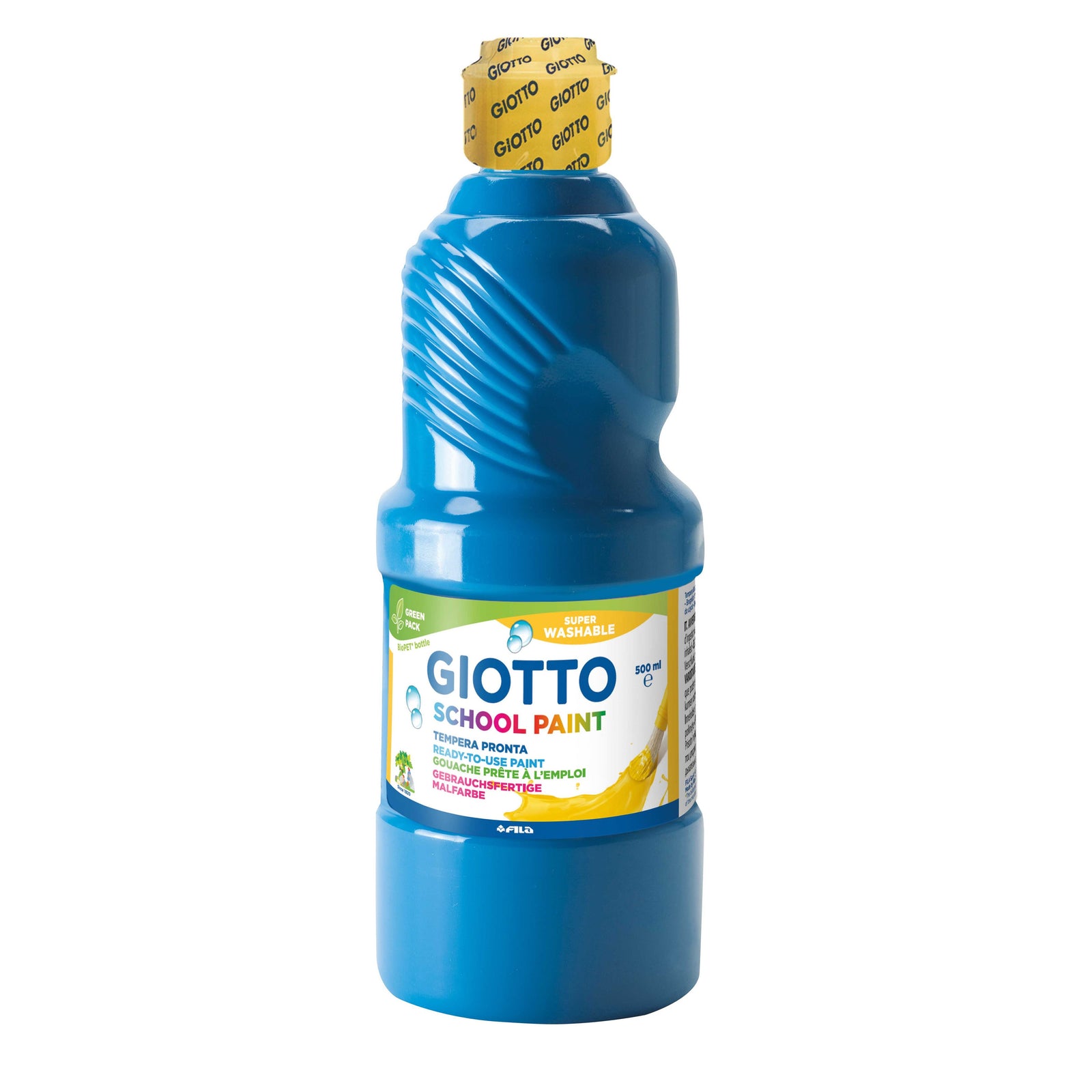 GIOTTO School Paint lemosható temperafesték 500 ml – ciánkék
