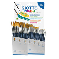 GIOTTO Taklon iskolai ecsetek Séria 500 mix display 84 db