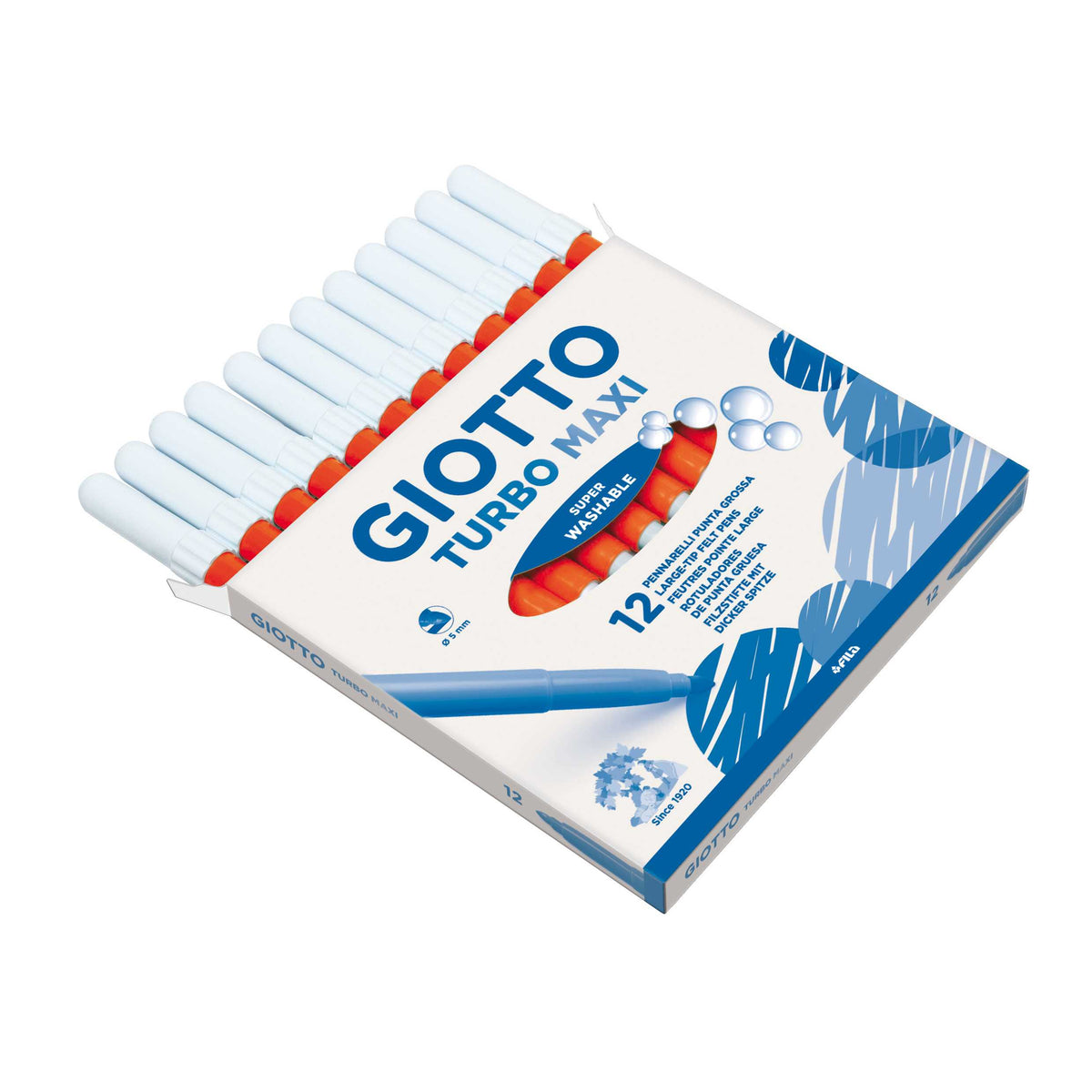 GIOTTO Turbo Maxi 5 mm vastag mosható filctollak – narancssárga