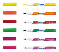 GIOTTO Turbo Soft Brush Fluo ecsetfilc készlet 6 db