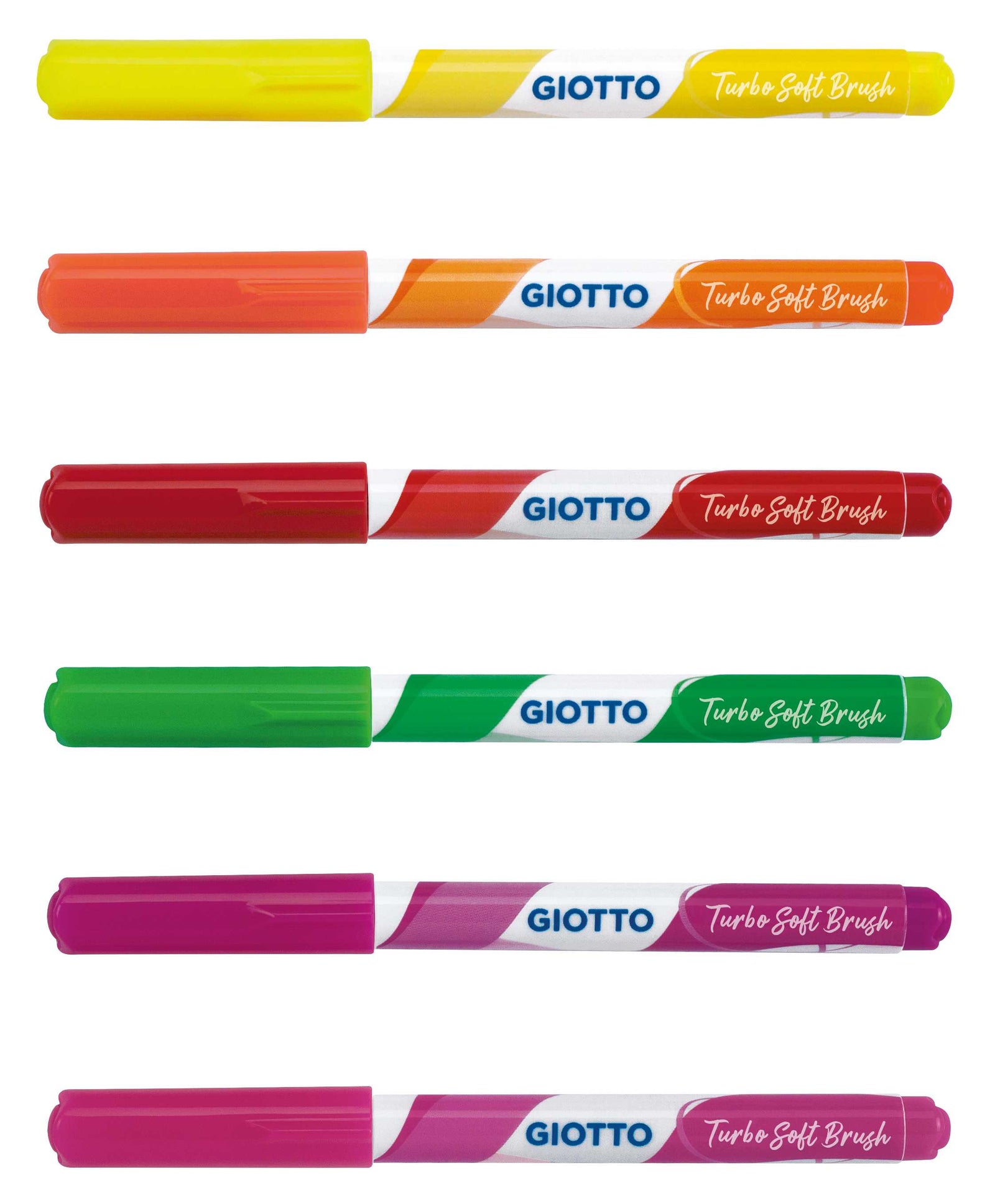 GIOTTO Turbo Soft Brush Fluo ecsetfilc készlet 6 db