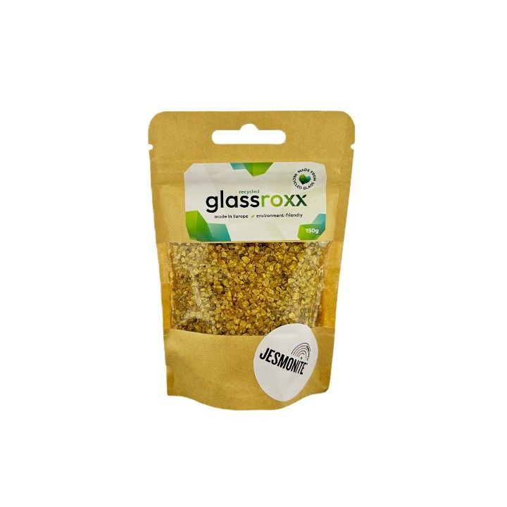 Glassroxx jezmonit üveggranulátum 150g – Neon sárga