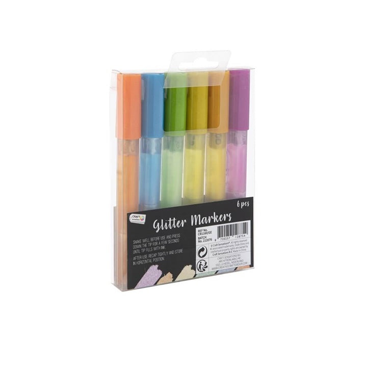 Glitter marker készlet 6 db (3)