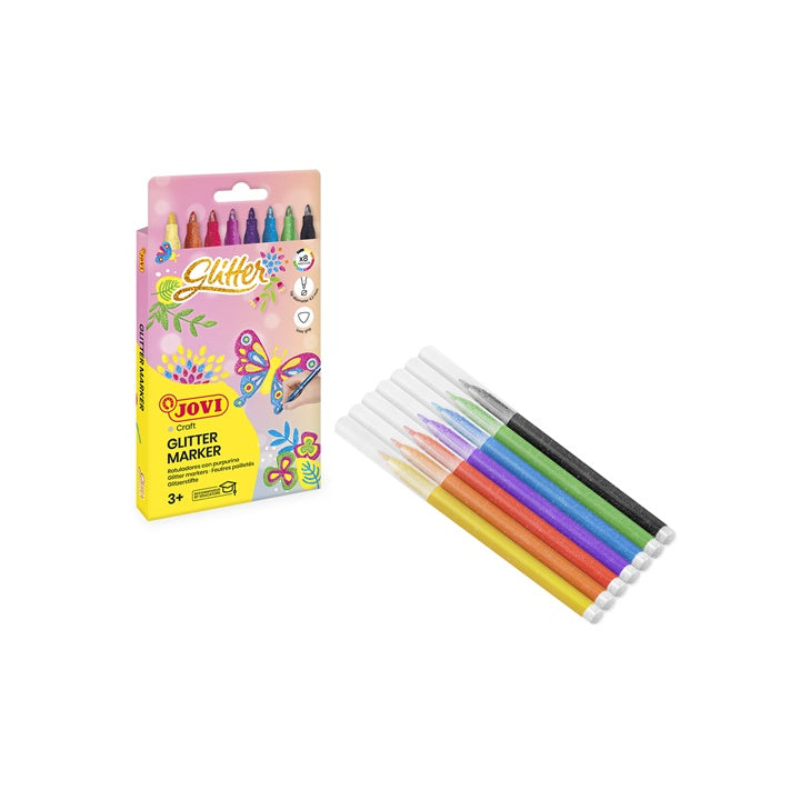 Glitter marker készlet JOVI 8 db (3)