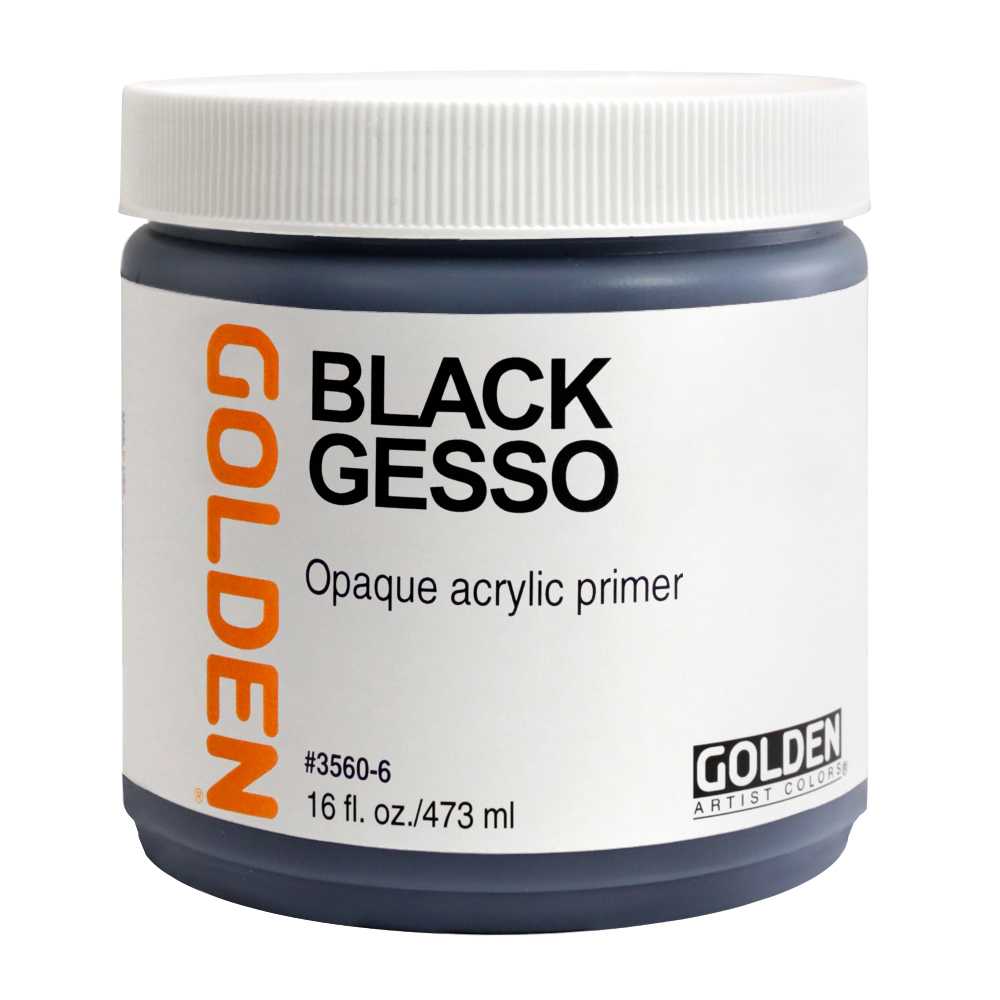 GOLDEN Black Gesso fekete akril alapozó