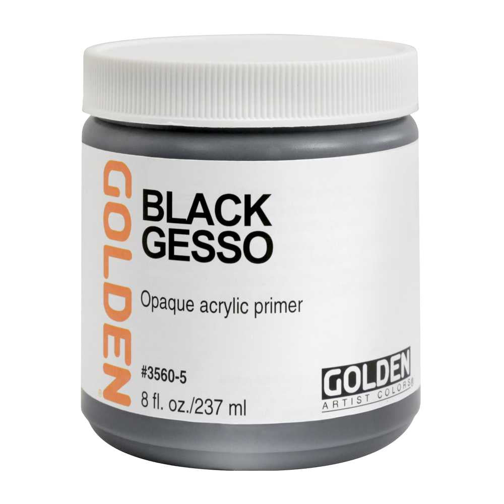 GOLDEN Black Gesso fekete akril alapozó