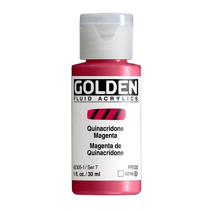 GOLDEN folyékony akrilfesték 118 ml – 2305 quinacridone magenta