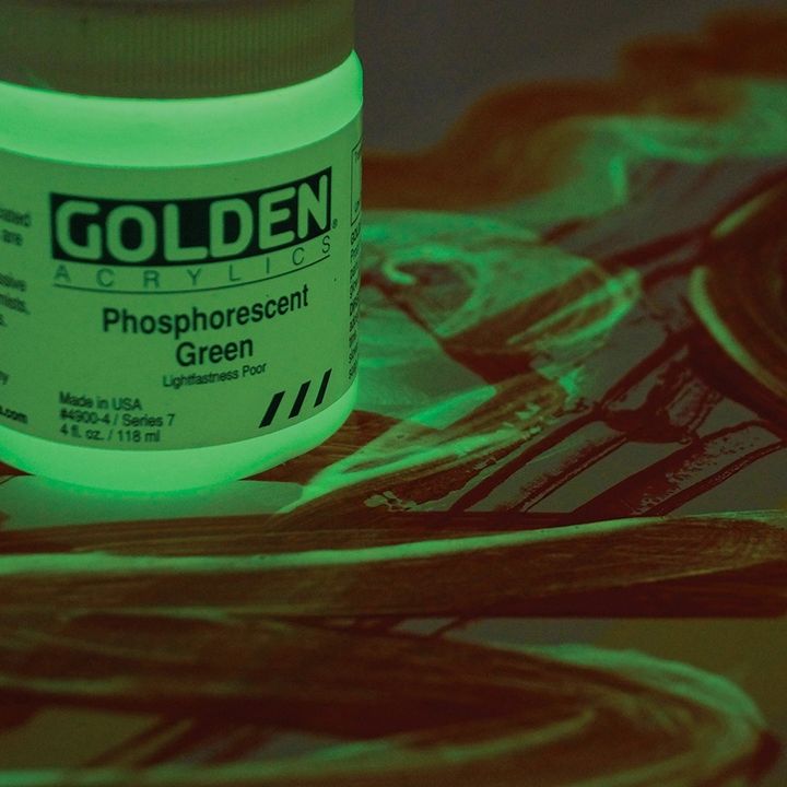 GOLDEN Heavy Body foszforeszkáló akrilfesték 118 ml (2)