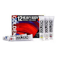 GOLDEN Heavy Body Mixing akrilfesték készlet 12 x 22 ml
