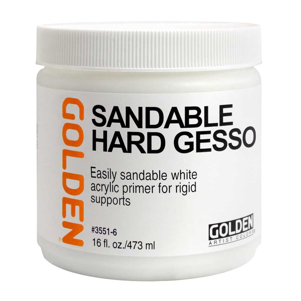 GOLDEN Sandable Hard Gesso fehér csiszolható akril gesso