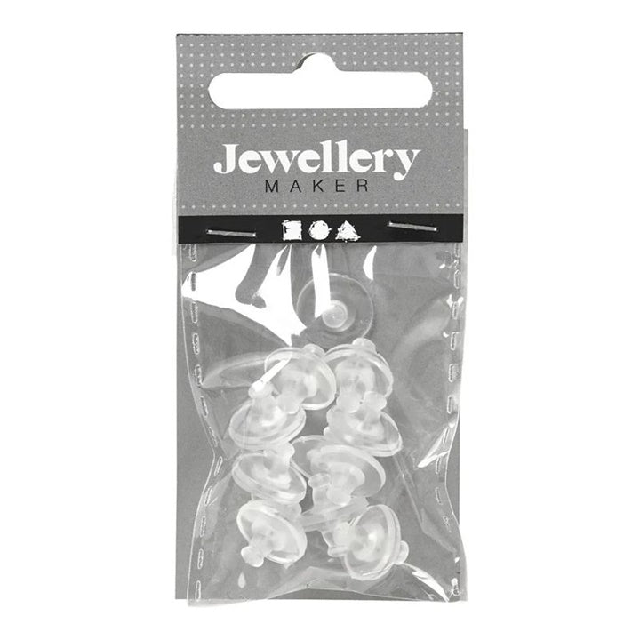Gumi fülbevaló hátlapok 10mm - 10 pár (1)