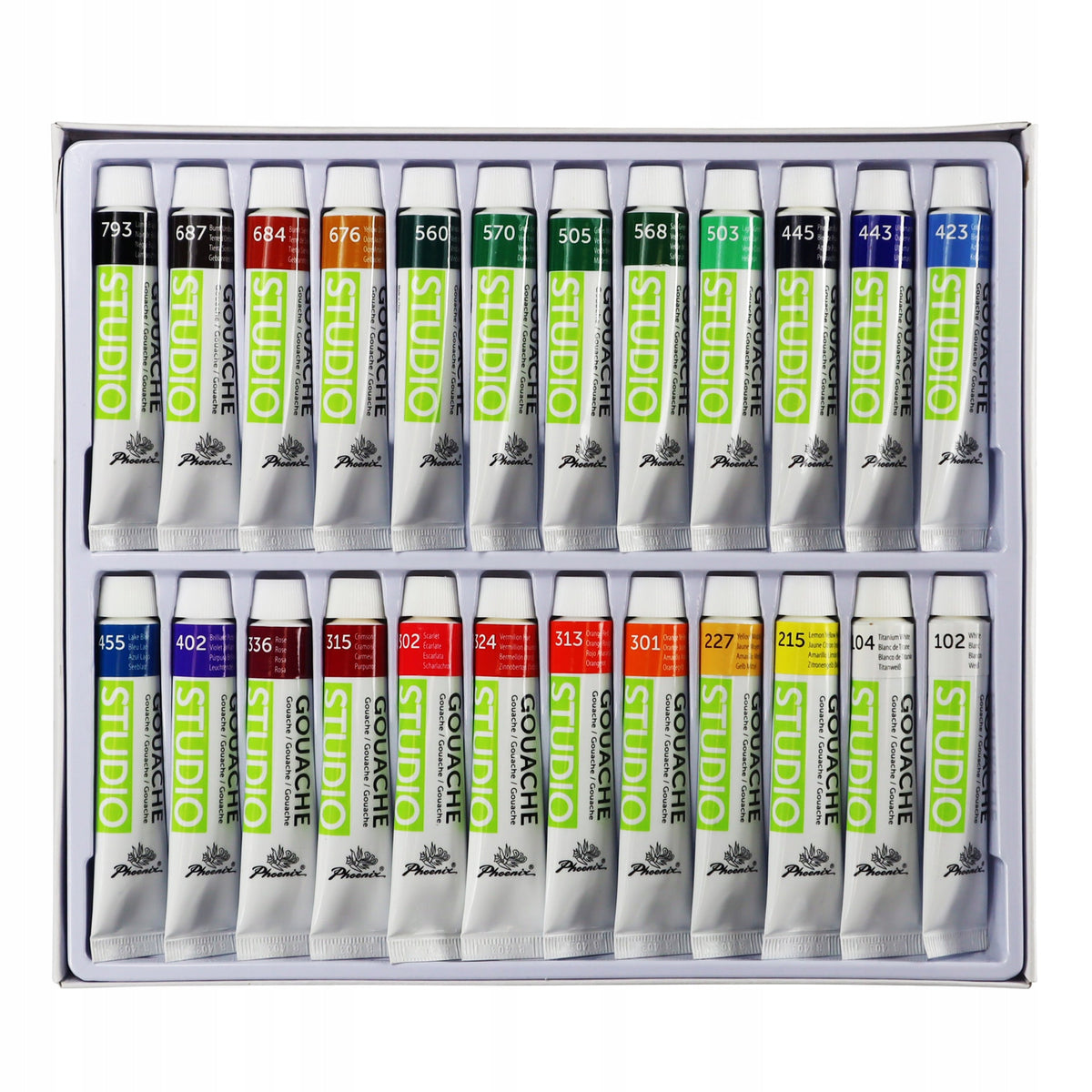 Gvaásfesték készlet Phoenix 24 x 12 ml