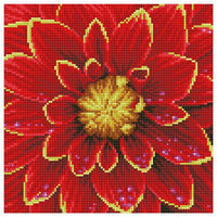 Gyémántszemes kép - Dahlia 30.5 x 30.5