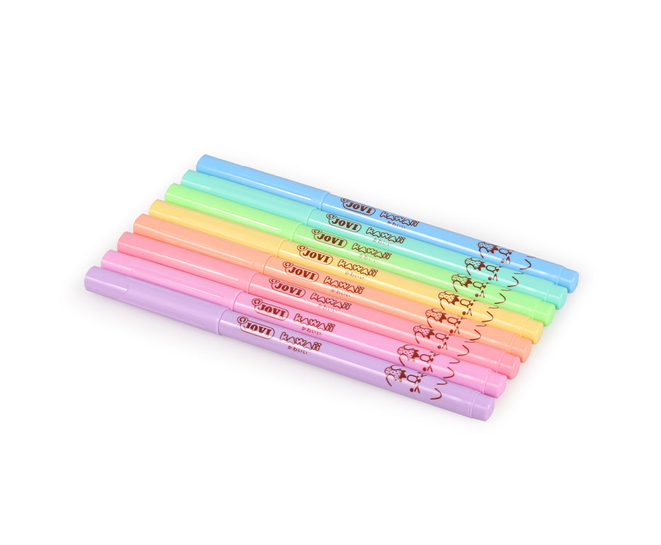 Gyerek filctoll JOVI Kawaii / 8 db-os készlet - 3 mm