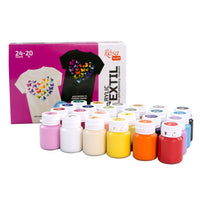 HEART ROSA TALENT Textil akril festék készlet 24x20 ml (2)