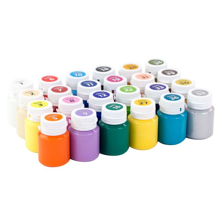 HEART ROSA TALENT Textil akril festék készlet 24x20 ml (4)