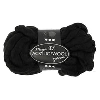 Horgolófonal - masszív 300 g - fekete
