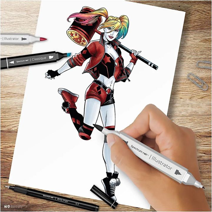 Illusztrációs művészeti készlet HARLEY QUINN (3)