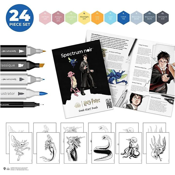 Illusztrációs művészeti készlet HARRY POTTER: MAGICAL CREATURES (2)