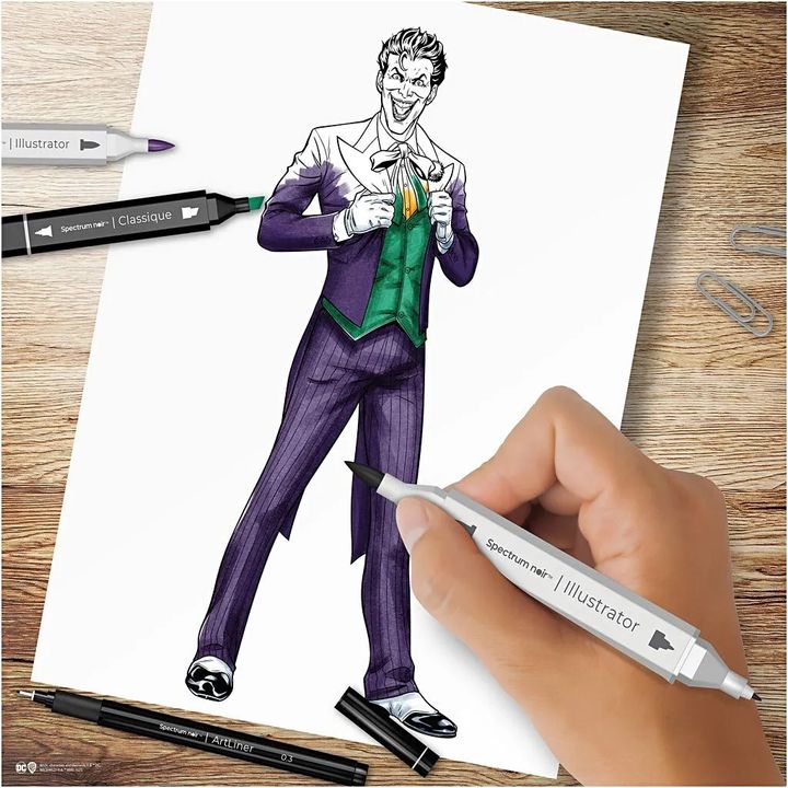 Illusztrációs művészeti készlet HEROES AND VILLAINS : THE JOKER (3)