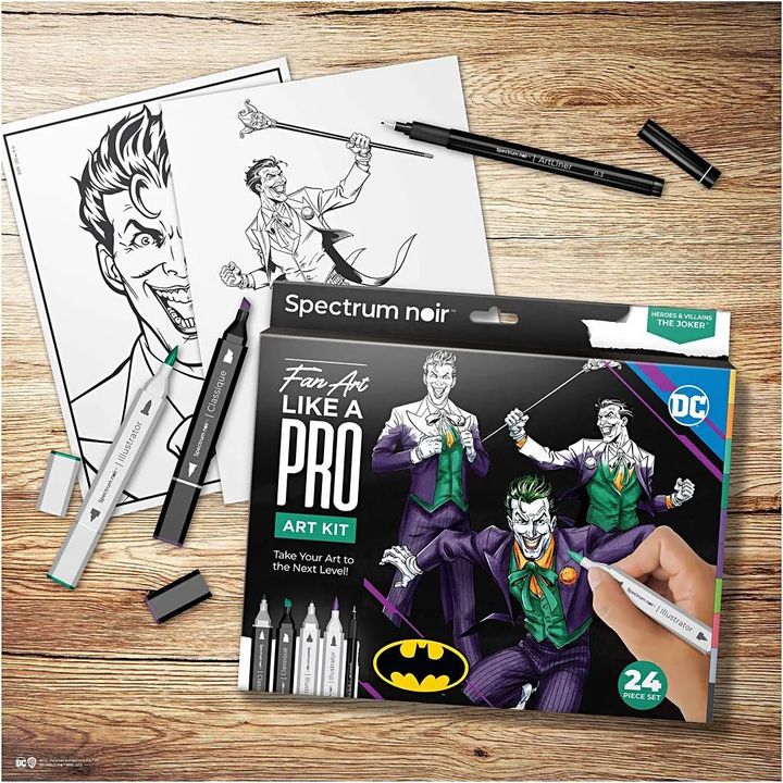 Illusztrációs művészeti készlet HEROES AND VILLAINS : THE JOKER (4)