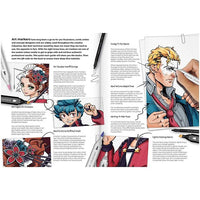 Illusztrációs művészeti készlet MANGA A COMIC HEROES (3)