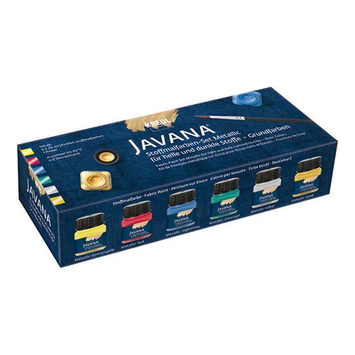 JAVANA metalik hatású textilfesték készlet