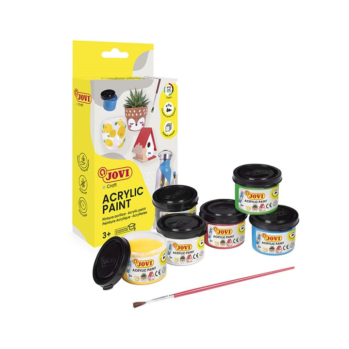 JOVI akrilfesték készlet 6x35 ml + ecset (1)