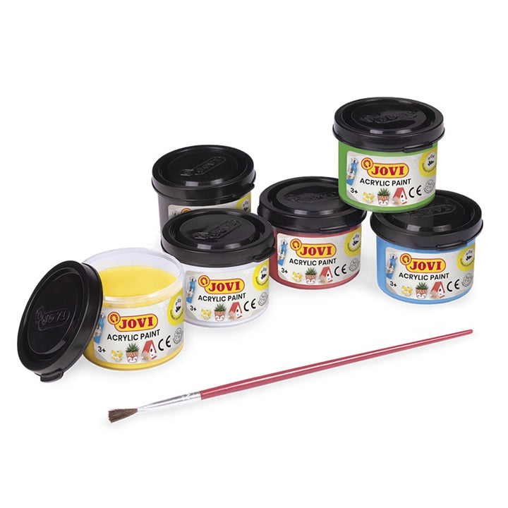 JOVI akrilfesték készlet 6x35 ml + ecset (2)