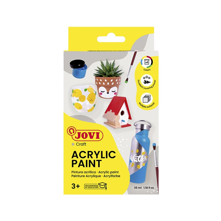 JOVI akrilfesték készlet 6x35 ml + ecset (3)