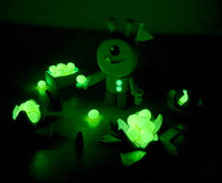 JOVI Glow természetes gyurma 10 x 15 g – 8 szín + 2 sötétben világító