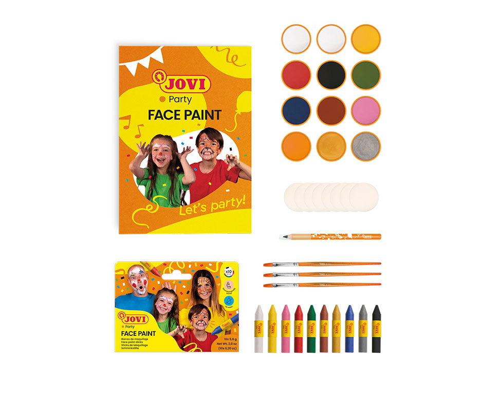 JOVI iskolai arcfesték készlet 12 x 8 ml kiegészítőkkel