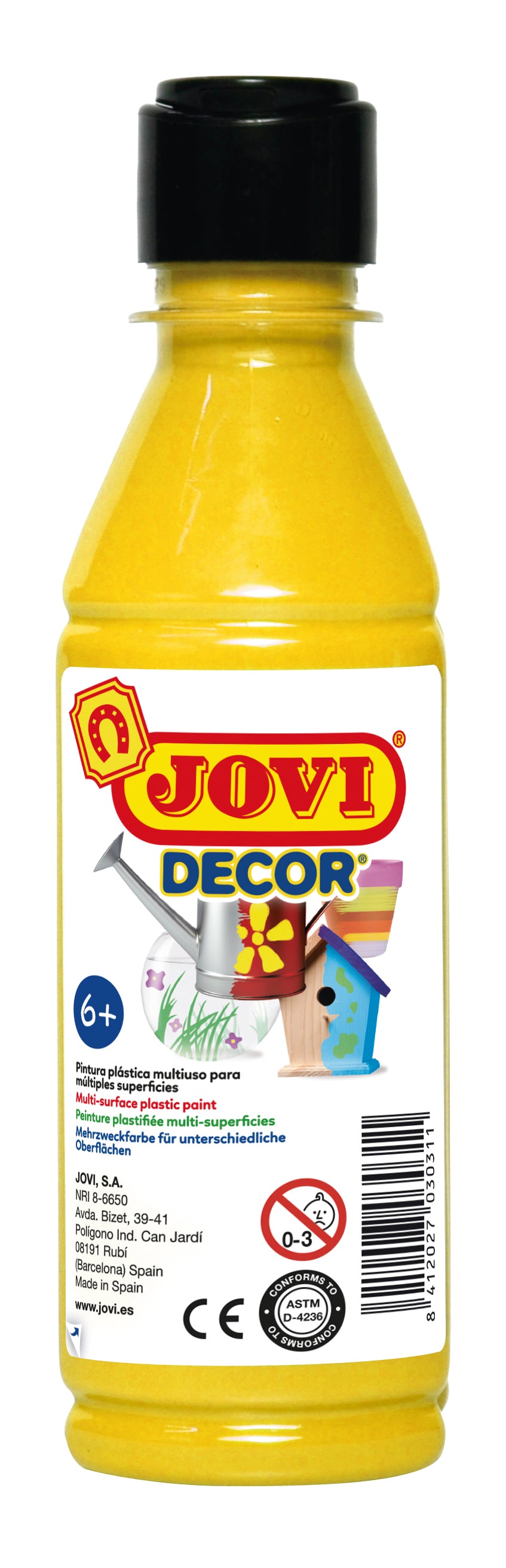 JOVI Jovidecor akrilfesték 250 ml – sárga