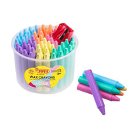 JOVI Jumbo kerek zsírkréta pasztell készlet hegyezővel - 60 db
