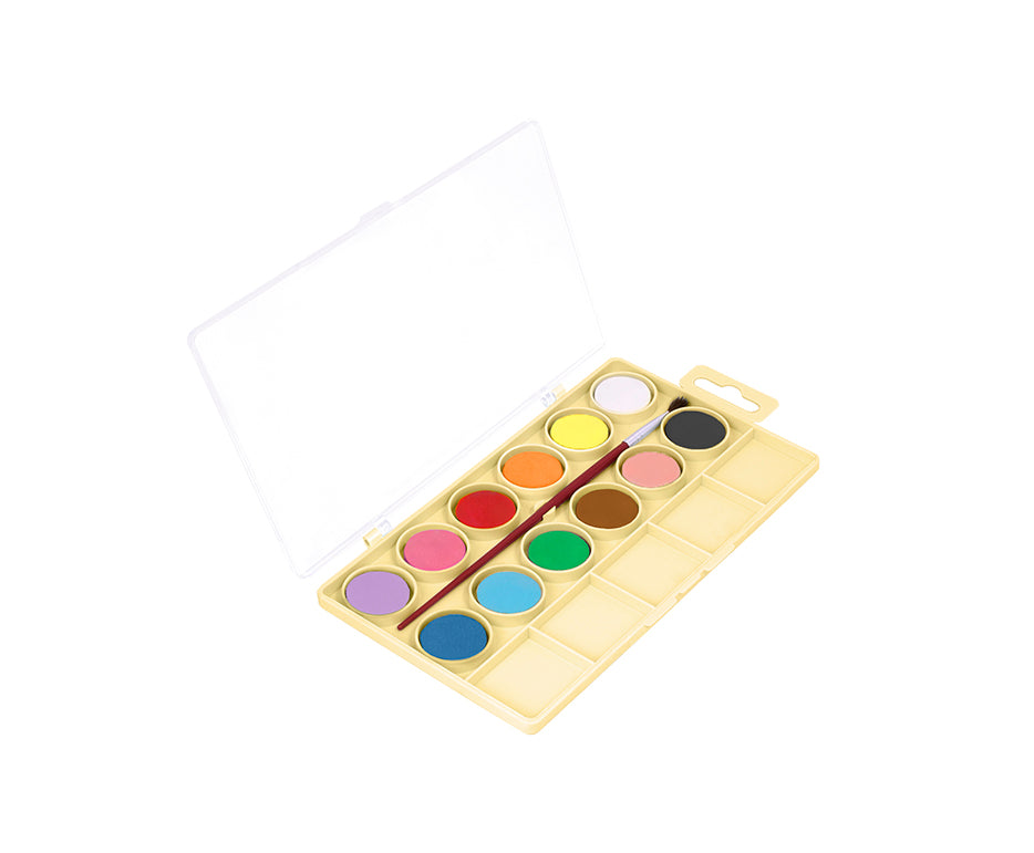 JOVI Kawaii akvarell festék készlet 22 mm - 12 db ecsettel